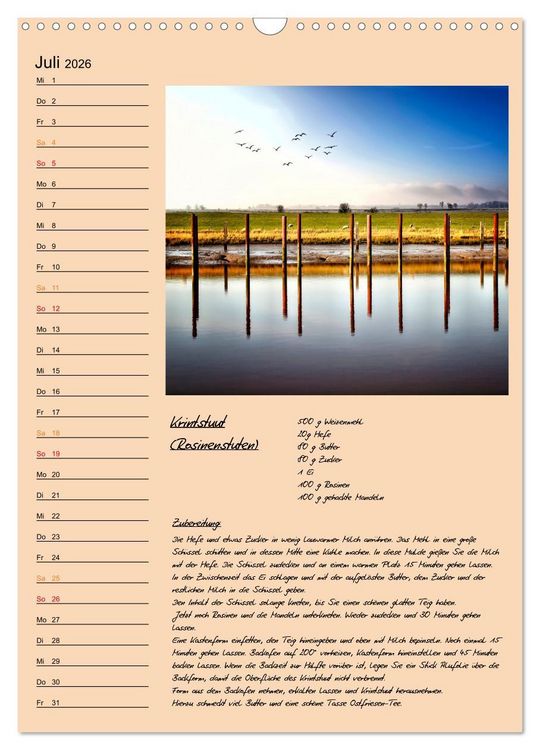 Produktbild: Ostfriesland - Appetit auf mehr (Wandkalender 2026 DIN A3 hoch), CALVENDO Monatskalender