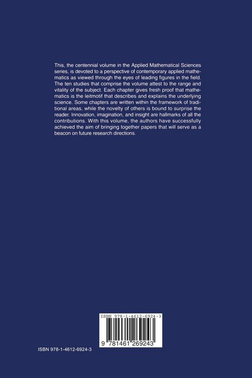 Produktbild: Trends and Perspectives in Applied Mathematics