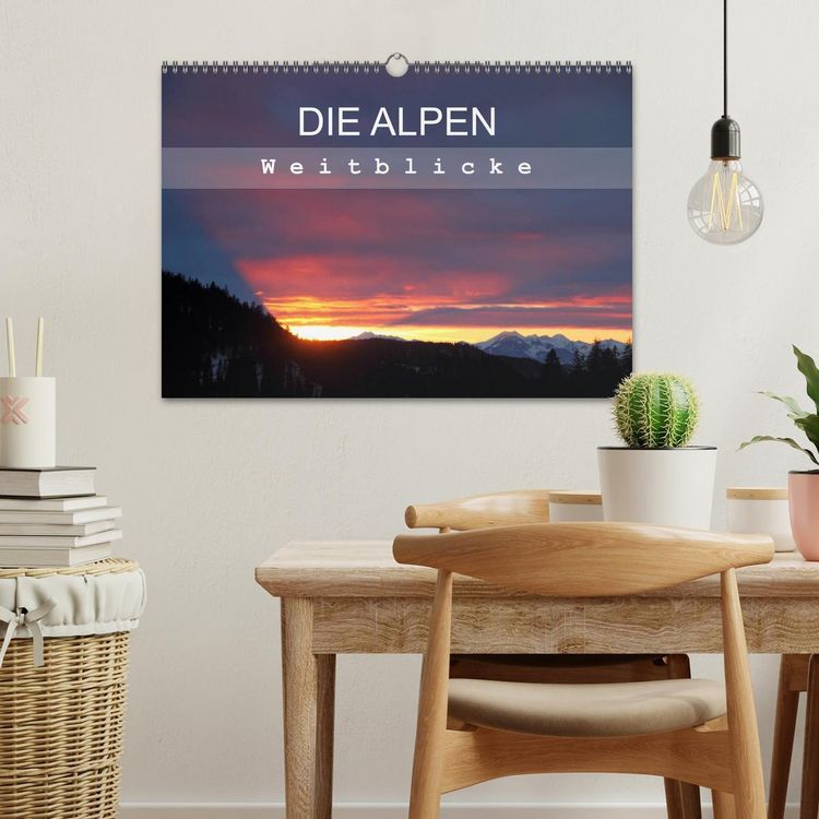 Produktbild: DIE ALPEN - Weitblicke (Wandkalender 2026 DIN A3 quer), CALVENDO Monatskalender