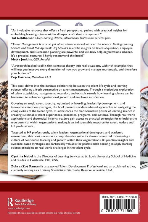 Produktbild: Uniting Learning Science and Talent Management