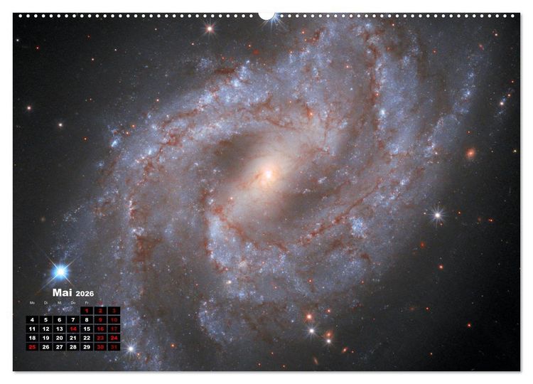 Produktbild: Hubble - 35 Jahre atemberaubende Aufnahmen (Wandkalender 2026 DIN A2 quer), CALVENDO Monatskalender