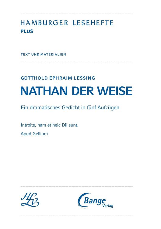Produktbild: Nathan der Weise von Gotthold Ephraim Lessing (Textausgabe)