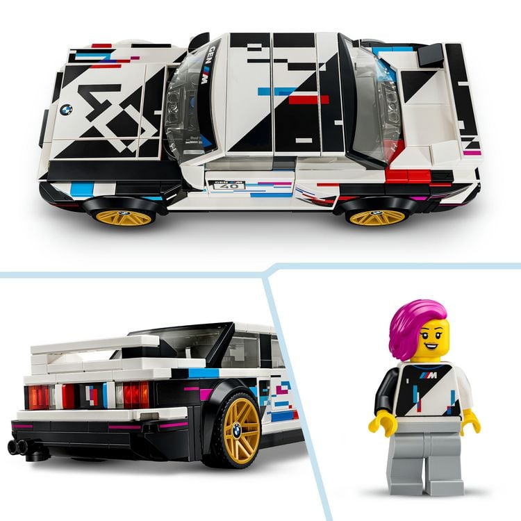Produktbild: LEGO Speed Champions 77263 BMW M3 (E30), Bauset, BMW-Spielzeugauto mit 1 Minifigur