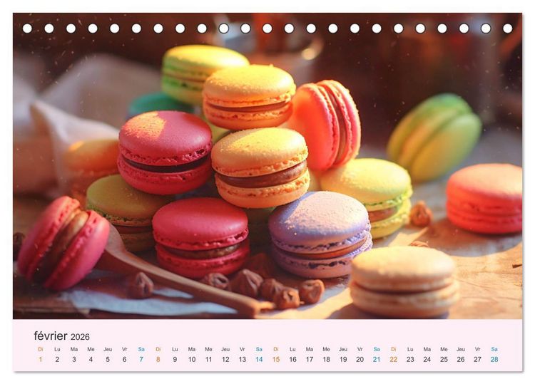 Produktbild: Les d&eacute;lices du temps (Calendrier de bureau 2026 DIN A5 vertical), CALVENDO calendrier mensuel