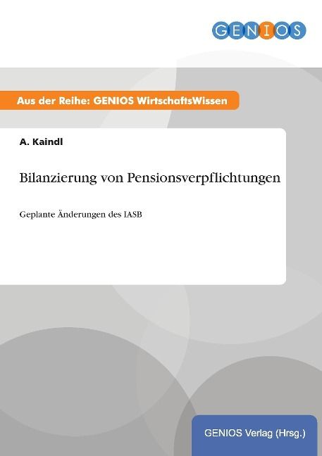 Produktbild: Bilanzierung von Pensionsverpflichtungen