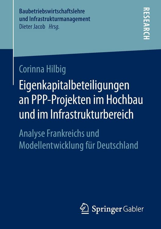 Produktbild: Eigenkapitalbeteiligungen an PPP-Projekten im Hochbau und im Infrastrukturbereich