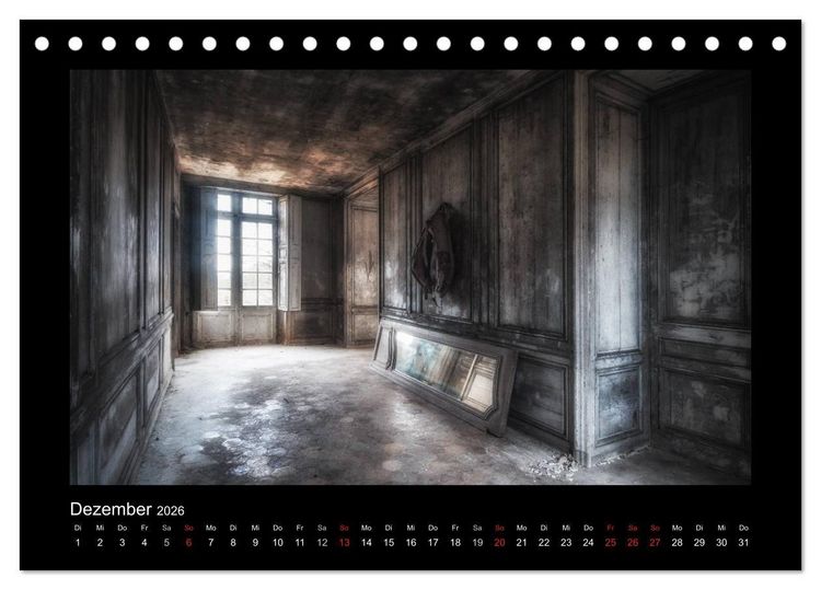 Produktbild: Lost Places - vergessene orte vergessener glanz (Tischkalender 2026 DIN A5 quer), CALVENDO Monatskalender