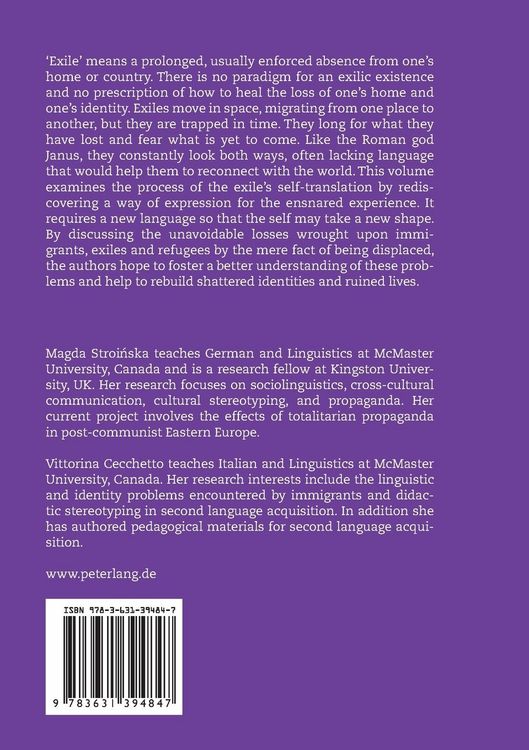 Produktbild: Exile, language and identity