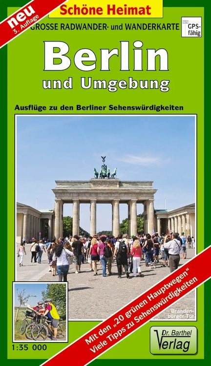 Produktbild: Gro&szlig;e Radwander- und Wanderkarte Berlin und Umgebung