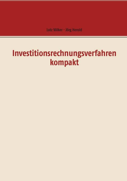 Produktbild: Investitionsrechnungsverfahren kompakt
