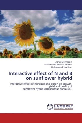 Produktbild: Mehmood, A: Interactive effect of N and B on sunflower hybri