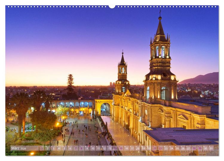 Produktbild: Bekanntes und Unbekanntes Peru (Wandkalender 2026 DIN A2 quer), CALVENDO Monatskalender