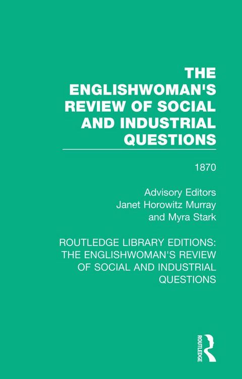 Produktbild: The Englishwoman's Review of Social and Industrial Questions