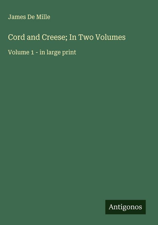 Produktbild: Cord and Creese; In Two Volumes
