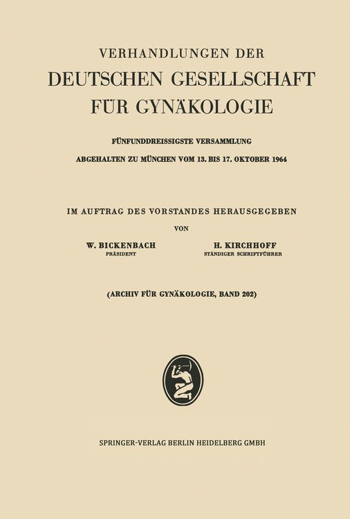 Produktbild: Verhandlungen der Deutschen Gesellschaft f&uuml;r Gyn&auml;kologie