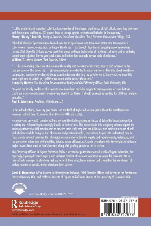 Produktbild: Chief Diversity Officers in Higher Education Today