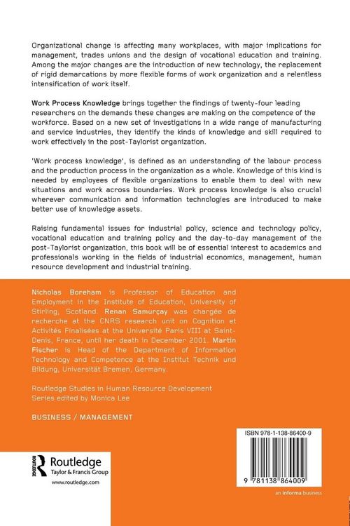 Produktbild: Work Process Knowledge