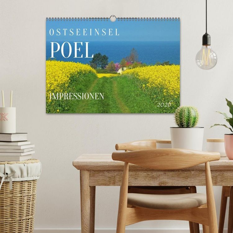 Produktbild: Ostseeinsel Poel - K&uuml;stenimpressionen (Wandkalender 2026 DIN A3 quer), CALVENDO Monatskalender