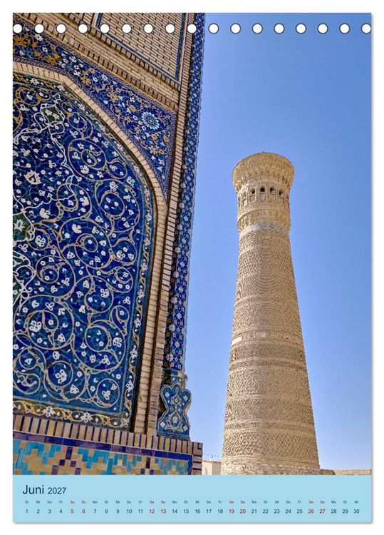 Produktbild: Usbekistan - Historische Architektur (Tischkalender 2027 DIN A5 hoch), CALVENDO Monatskalender