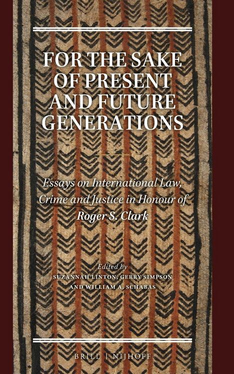 Produktbild: For the Sake of Present and Future Generations