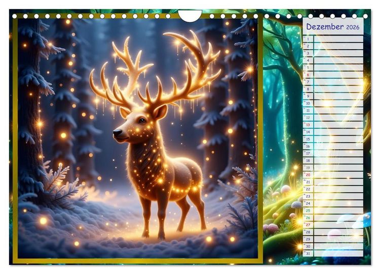 Produktbild: Der magische Freundschaftswald (Wandkalender 2026 DIN A4 quer), CALVENDO Monatskalender