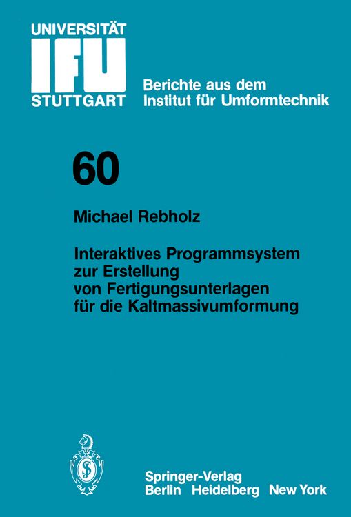 Produktbild: Interaktives Programmsystem zur Erstellung von Fertigungsunterlagen f&uuml;r die Kaltmassivumformung