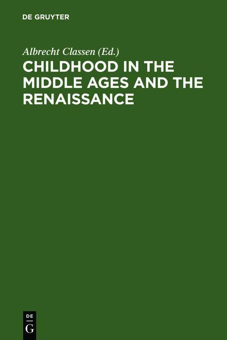 Produktbild: Childhood in the Middle Ages and the Renaissance