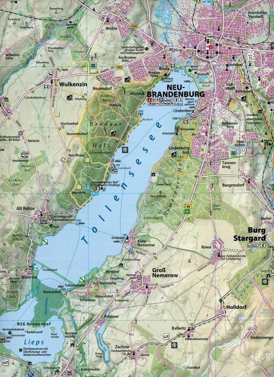 Produktbild: Pilgerweg Mecklenburgische Seenplatte 1 : 50 000