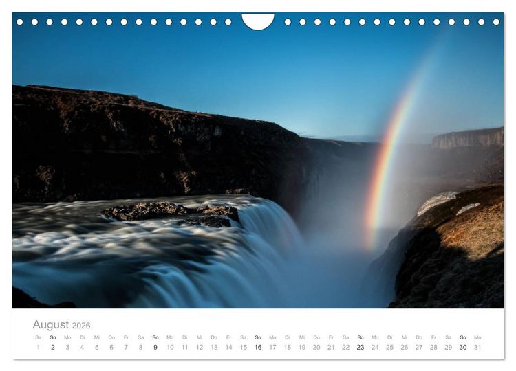 Produktbild: Island - Iceland Impressionen (Wandkalender 2026 DIN A4 quer), CALVENDO Monatskalender