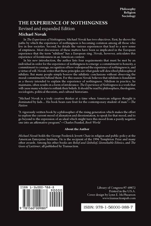 Produktbild: The Experience of Nothingness