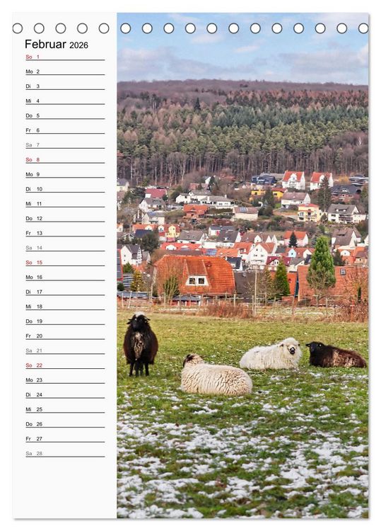 Produktbild: Nieste, Kleinod am Kaufunger Wald (Tischkalender 2026 DIN A5 hoch), CALVENDO Monatskalender