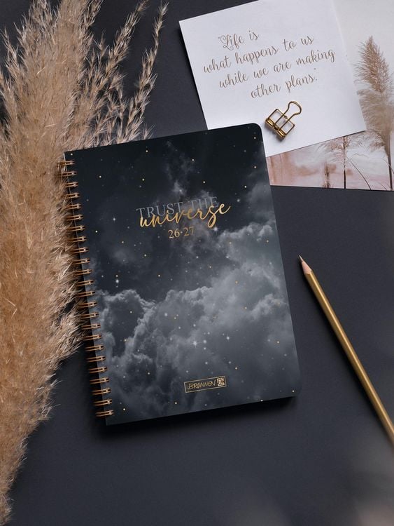 Produktbild: Sch&uuml;lerkalender Style 2026/2027 "Clouds" | A5, Kunststoff