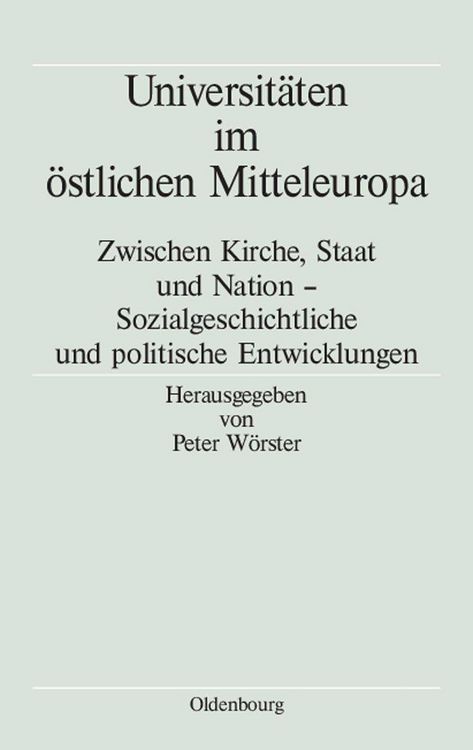 Produktbild: Universit&auml;ten im &ouml;stlichen Mitteleuropa
