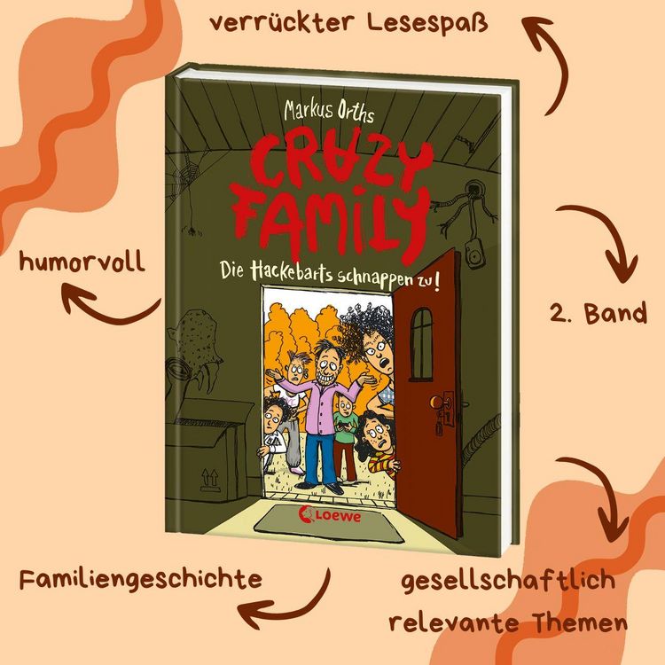 Produktbild: Crazy Family (Band 2) - Die Hackebarts schnappen zu!