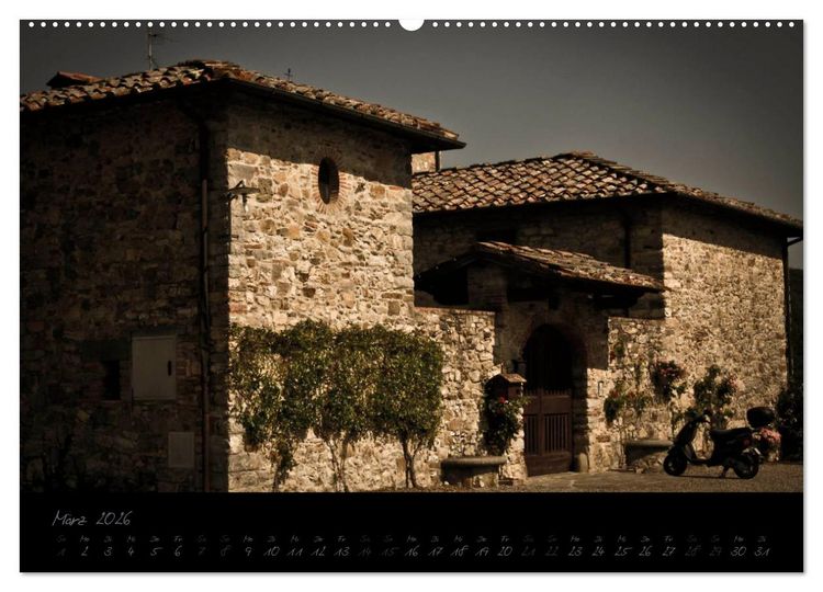 Produktbild: Die bezaubernde Toskana (Wandkalender 2026 DIN A2 quer), CALVENDO Monatskalender