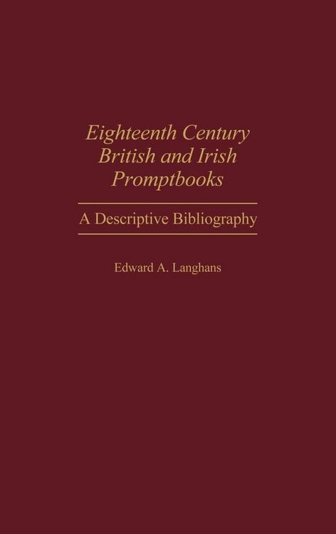 Produktbild: Eighteenth Century British and Irish Promptbooks