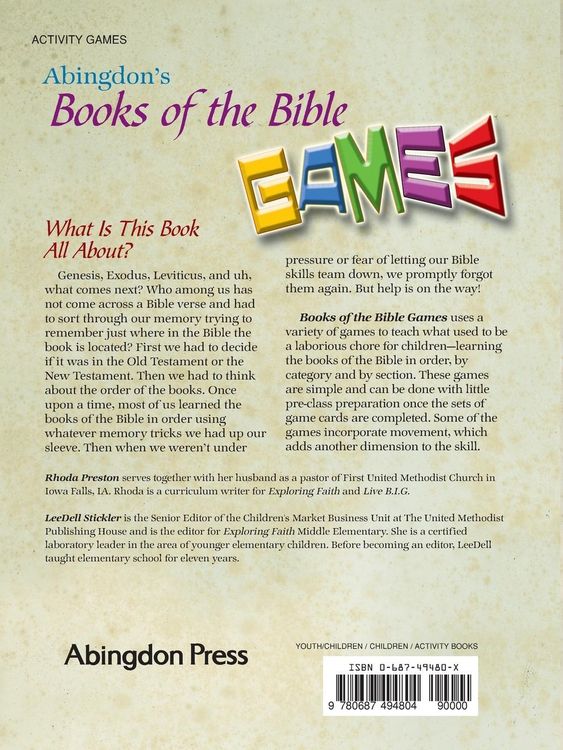 Produktbild: Abingdon's Books of the Bible Games