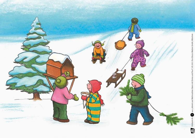 Produktbild: Advent und Weihnachten feiern mit Emma und Paul. Kamishibai Bildkartenset