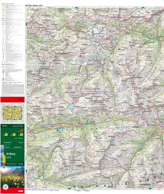 Produktbild: Freytag & berndt Wanderkarte WK 5504 Arlberg, Lech 1:35.000