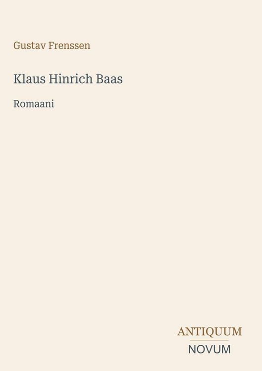 Produktbild: Klaus Hinrich Baas