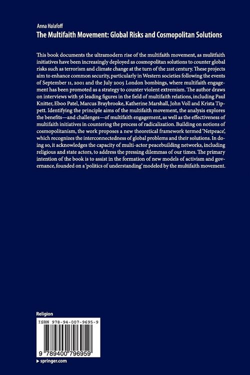 Produktbild: The Multifaith Movement: Global Risks and Cosmopolitan Solutions