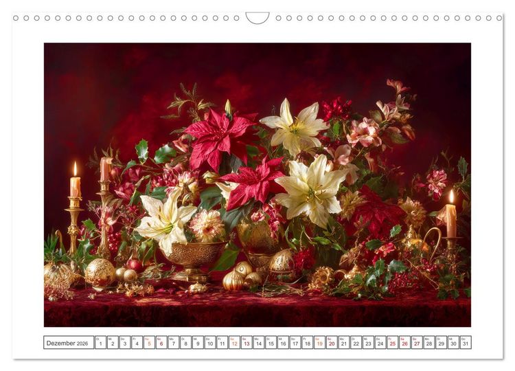 Produktbild: Bl&uuml;ten der Zeit (Wandkalender 2026 DIN A3 quer), CALVENDO Monatskalender