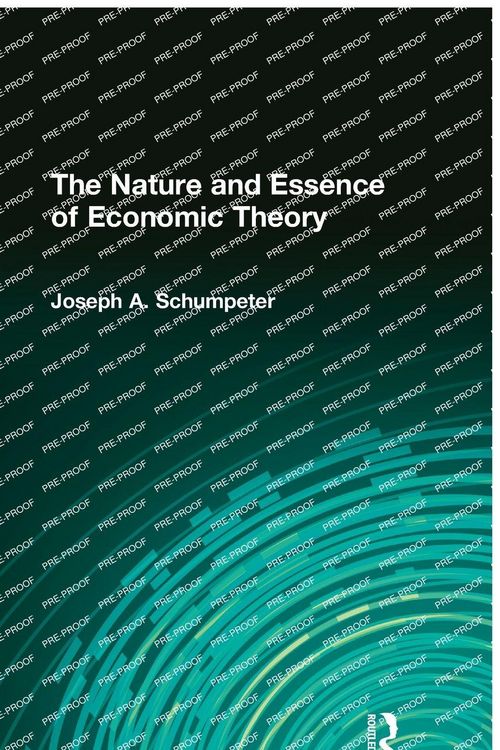 Produktbild: The Nature and Essence of Economic Theory