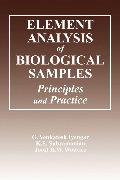 Produktbild: Element Analysis of Biological Samples