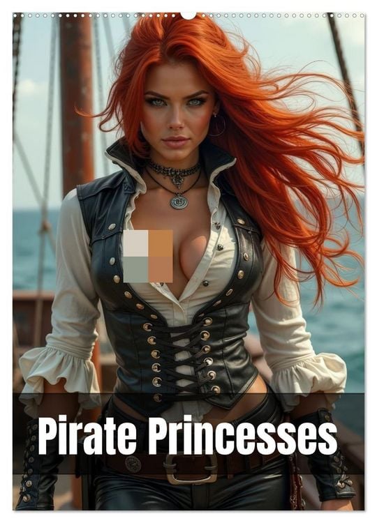 Produktbild: Pirate princesses (Wall Calendar 2026 DIN A2 portrait), CALVENDO 12 Month Wall Calendar