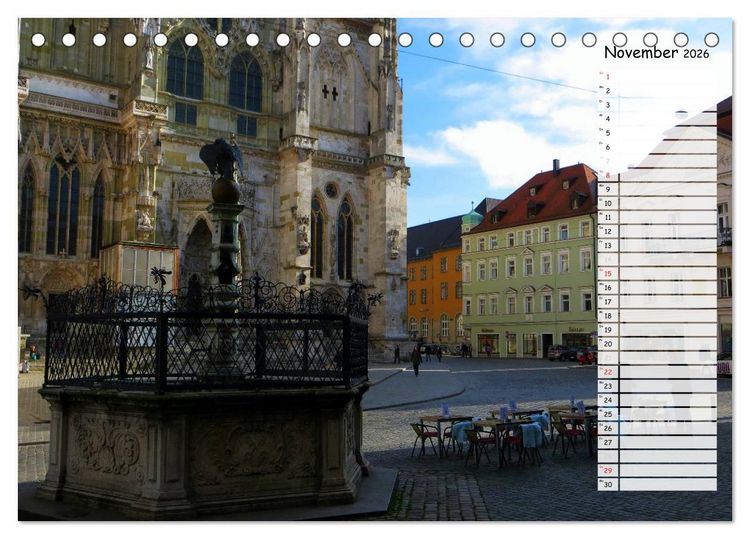 Produktbild: Regensburg erleben (Tischkalender 2026 DIN A5 quer), CALVENDO Monatskalender