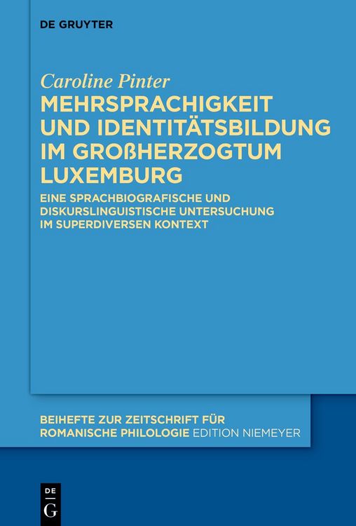 Produktbild: Mehrsprachigkeit und Identit&auml;tsbildung im Gro&szlig;herzogtum Luxemburg