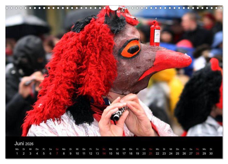 Produktbild: Basler Fasnacht - die drey scheenschte D&auml;&auml;g (Wandkalender 2026 DIN A3 quer), CALVENDO Monatskalender