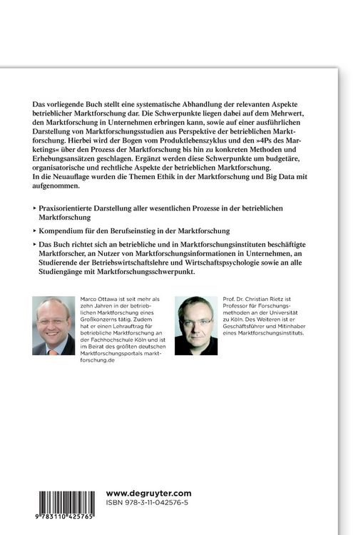 Produktbild: Betriebliche Marktforschung
