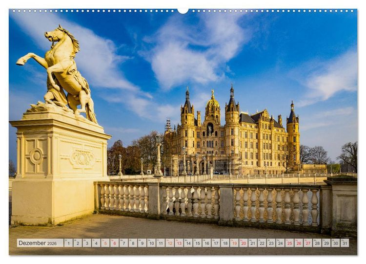 Produktbild: Wundersch&ouml;nes Schwerin (hochwertiger Premium Wandkalender 2026 DIN A2 quer), Kunstdruck in Hochglanz